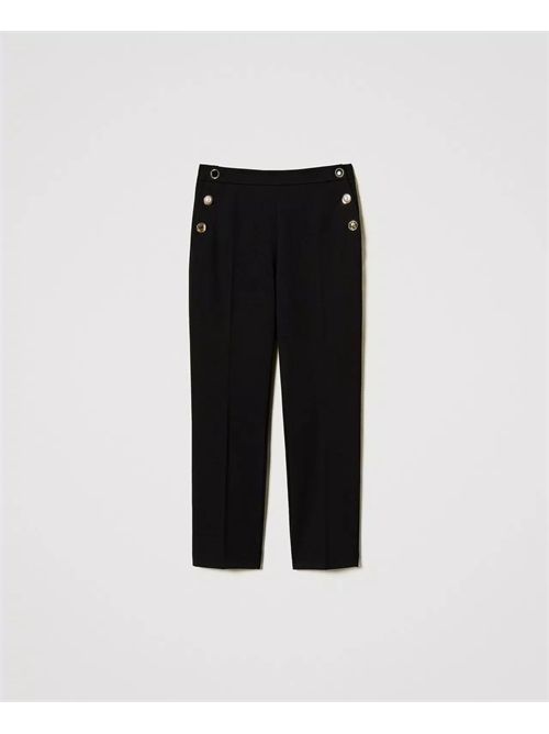 pants woman black TWINSET | TP2137/00006